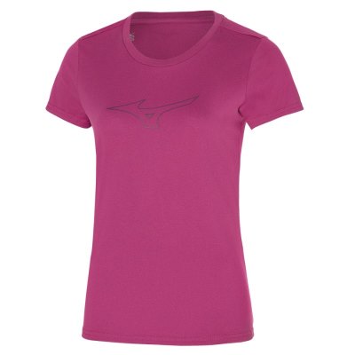 Camisa Mizuno RB Logo Tee Mujer - Rosas - Chile M578MEDQIW